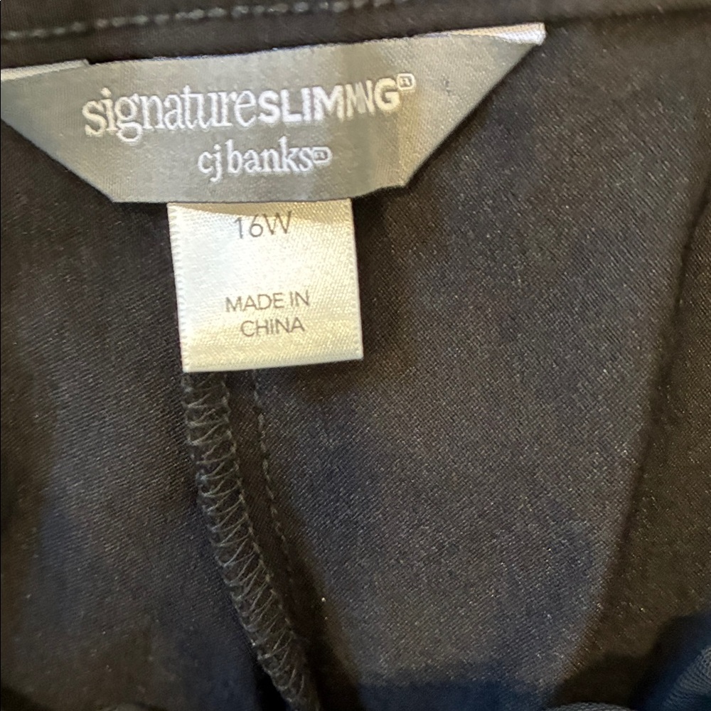 NWT Black Bike Shorts - CJ Banks - Picture 3 of 10